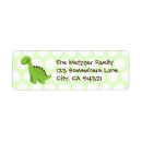 Search for cartoon dinosaur return address labels Animal