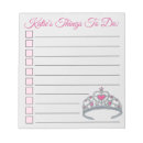 Search for princess notepads Tiara