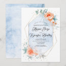 Search for coral engagement party invitations Floral