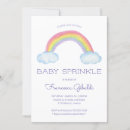 Search for rainbow baby sprinkle invitations Watercolor