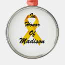 Search for childhood cancer christmas tree decorations Gold