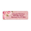 Search for glam wedding return address labels Rose gold glitter
