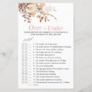 Search for over under bridal shower games Elegant