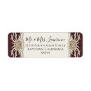 Search for black tie wedding return address labels Bride