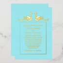 Search for aqua gold invitations Foil
