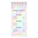 Search for hair and makeup price lists Salon templates