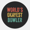 Search for retro bowling stickers Bowler