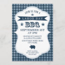 Search for blue gingham barbecue invitations Summer