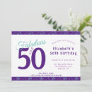 Search for teal 50th birthday invitations Fiftieth birthday party