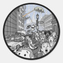 Search for attacking round stickers Cartoon