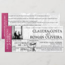 Search for boarding pass paris invitations Pink