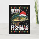 Search for funny hunting christmas cards Fisherman