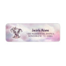Search for pink elephant return address labels Cute
