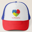 Search for autism awareness hats Heart