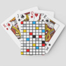 Search for geometric playing cards Colour block