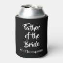 Search for father of the bride can coolers Black and white