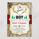 Search for rustic deer baby shower invitations Woodland
