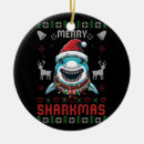 Search for shark christmas tree decorations Santa