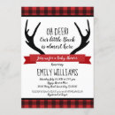 Search for buffalo plaid baby shower invitations Red