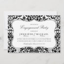 Search for damask engagement party invitations Modern