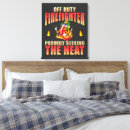 Search for firefighter canvas prints Fireman