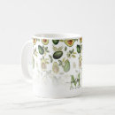 Search for avocado pattern mugs Vintage