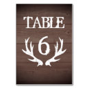 Search for deer antlers table cards Rustic
