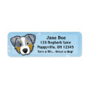 Search for australian shepherd return address labels Blue