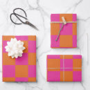 Search for pink plaid wrapping paper Retro