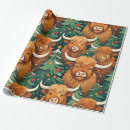 Search for highland cow wrapping paper Pattern