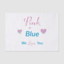 Search for gender reveal tissue paper Boy