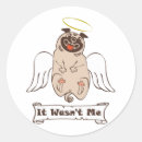 Search for funny angel stickers Dog