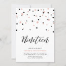 Search for girls 19th birthday invitations Rose gold