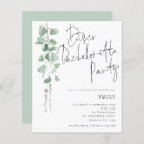 Search for green eucalyptus hen party invitations Botanical