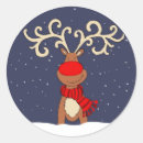 Search for red nosed reindeer stickers Xmas