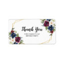 Search for red floral return address labels Navy