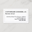 Search for barrister business cards Solicitor