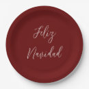 Search for feliz navidad plates Red