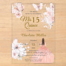 Search for pink butterfly quinceanera invitations Acrylic