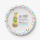 Search for pineapple plates Tropical birthday