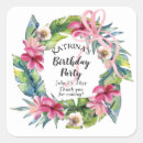 Search for tropical birthday stickers For her