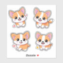 Search for cartoon corgi stickers Cute