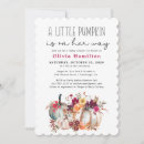 Search for floral pumpkin baby shower invitations Terracotta