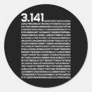 Search for irrational number stickers 3 14