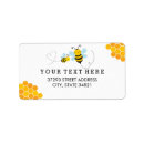 Search for bumble bee return address labels Baby shower