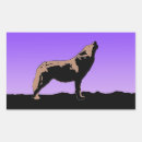 Search for wolf howling stickers Sunset
