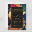 Search for abstract black invitations Black and gold