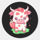 Search for kawaii cow stickers Strawberry