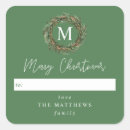 Search for green monogram stickers Greenery