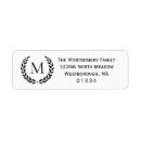 Search for laurel wreath return address labels Modern